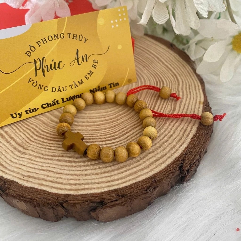 Vòng Dâu Tằm Mân Côi (Dâu Gốc) Cho Bé – Ngủ Ngon, Bình An, Ít Giật Mình